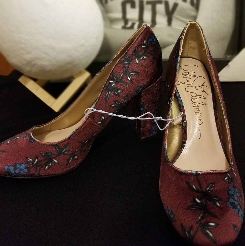 Libby Edelman Floral Heels